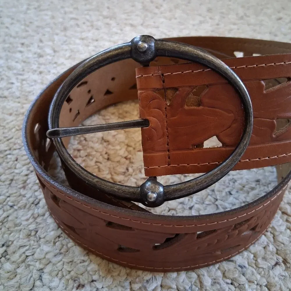 Belt Shak Western Leather Belt Size Medium